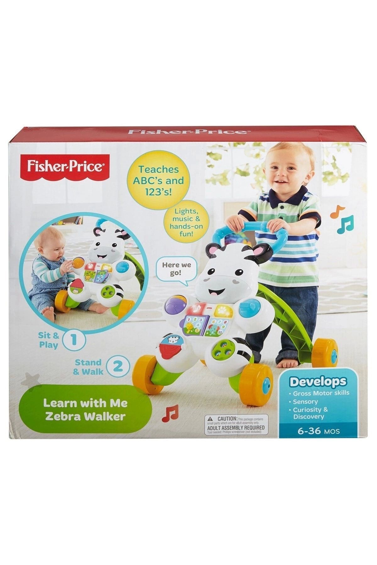 shop DLD80 Fisher-Price® Melodili Zebra Yürüteç