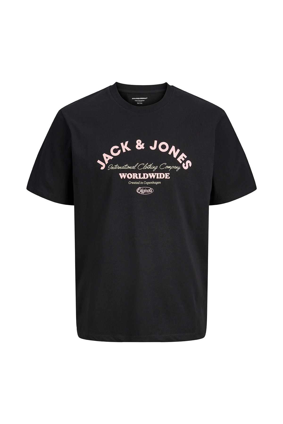 Jack & Jones Jack&Jones Star Erkek Siyah Yuvarlak Yaka Tişört