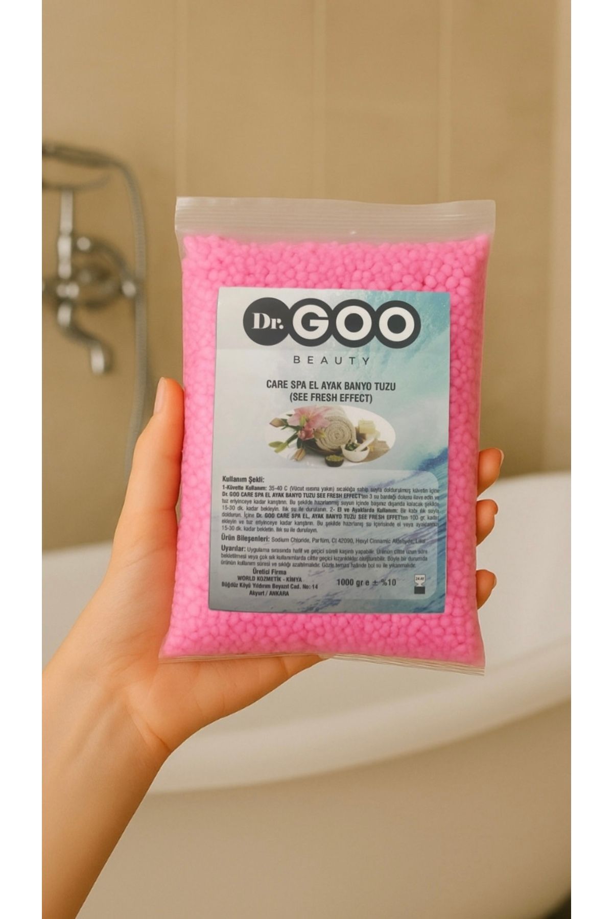 Dr. Goo Beauty ÇİLEK KOKULU MANİKÜR VE PEDİKÜR TUZU