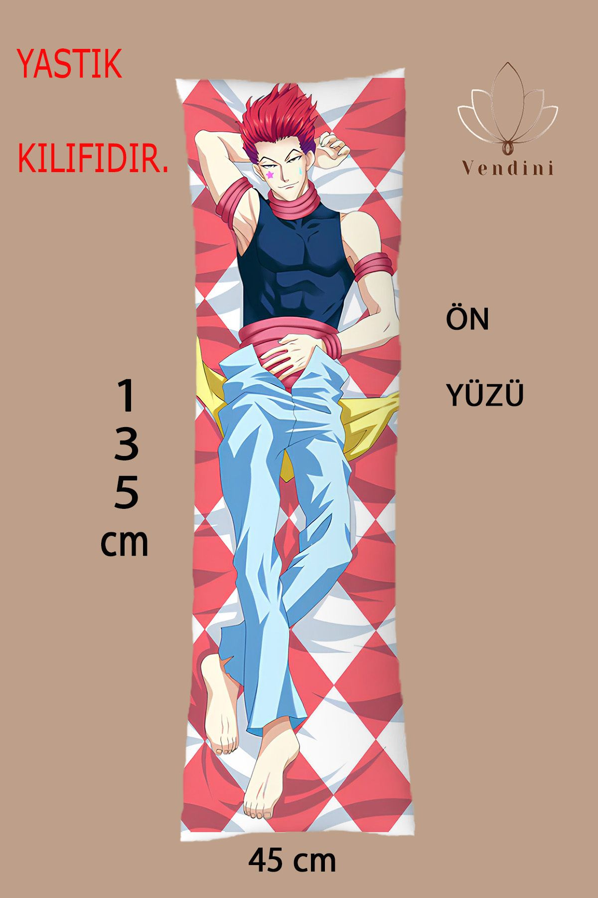 Vendini-Bidirectional Printed Hunter Hisoka Hugging Pillow Case 1