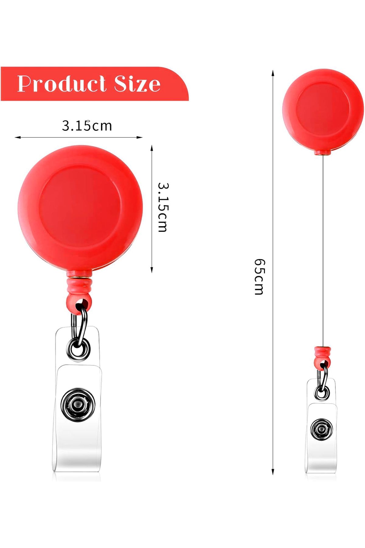 Limmy-Name Badge Yoyo Extendable Hook Yoyo Apparatus - White 4