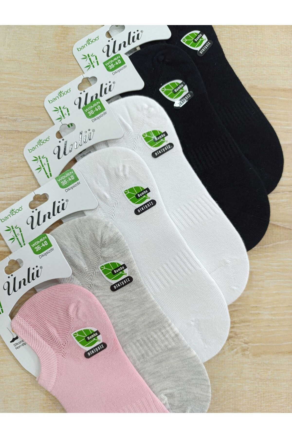 ÜNLÜ ÇORAP SNEAKERS BAMBO DİKİŞSİZ GÖRÜNMEZ ÇORAP 6ÇİFT