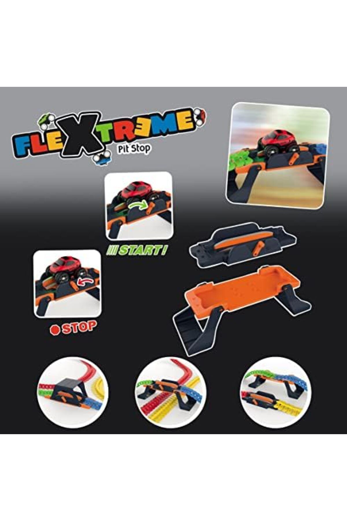 mazıdağı-Mazzıdağ 180916, Flextreme Pit Stop, 2 in 1, Start Stop Module, Can Assemble Individually, Rubber 3