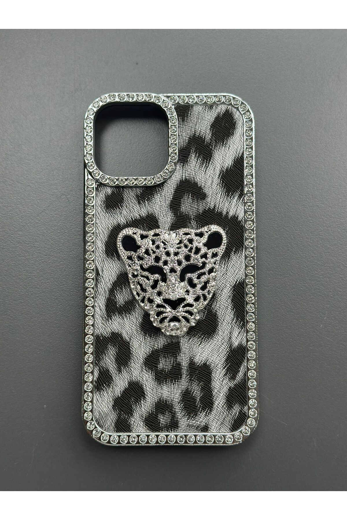 PEXURA TECH İphone 11 Leopar taşlı Telefon Kılıfı