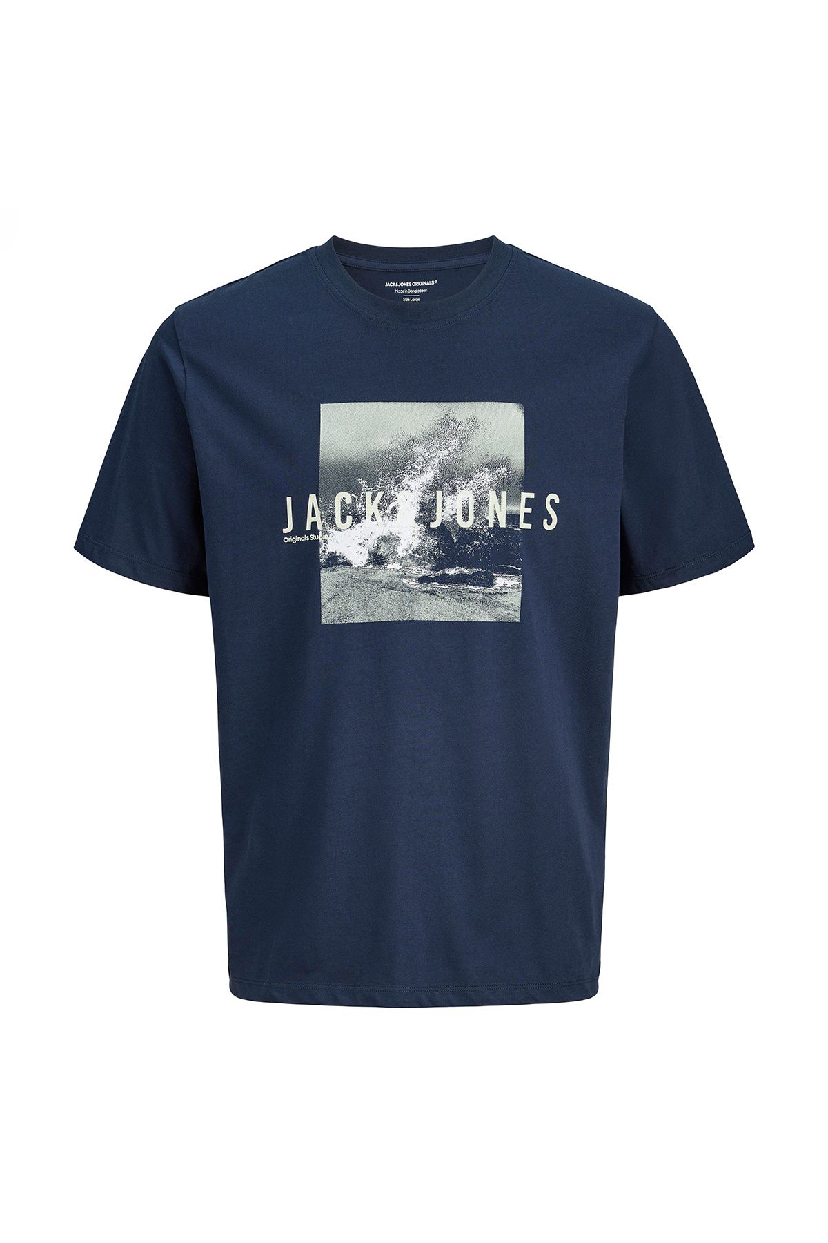 Jack & Jones Jack&Jones Star Erkek Lacivert Yuvarlak Yaka Tişört