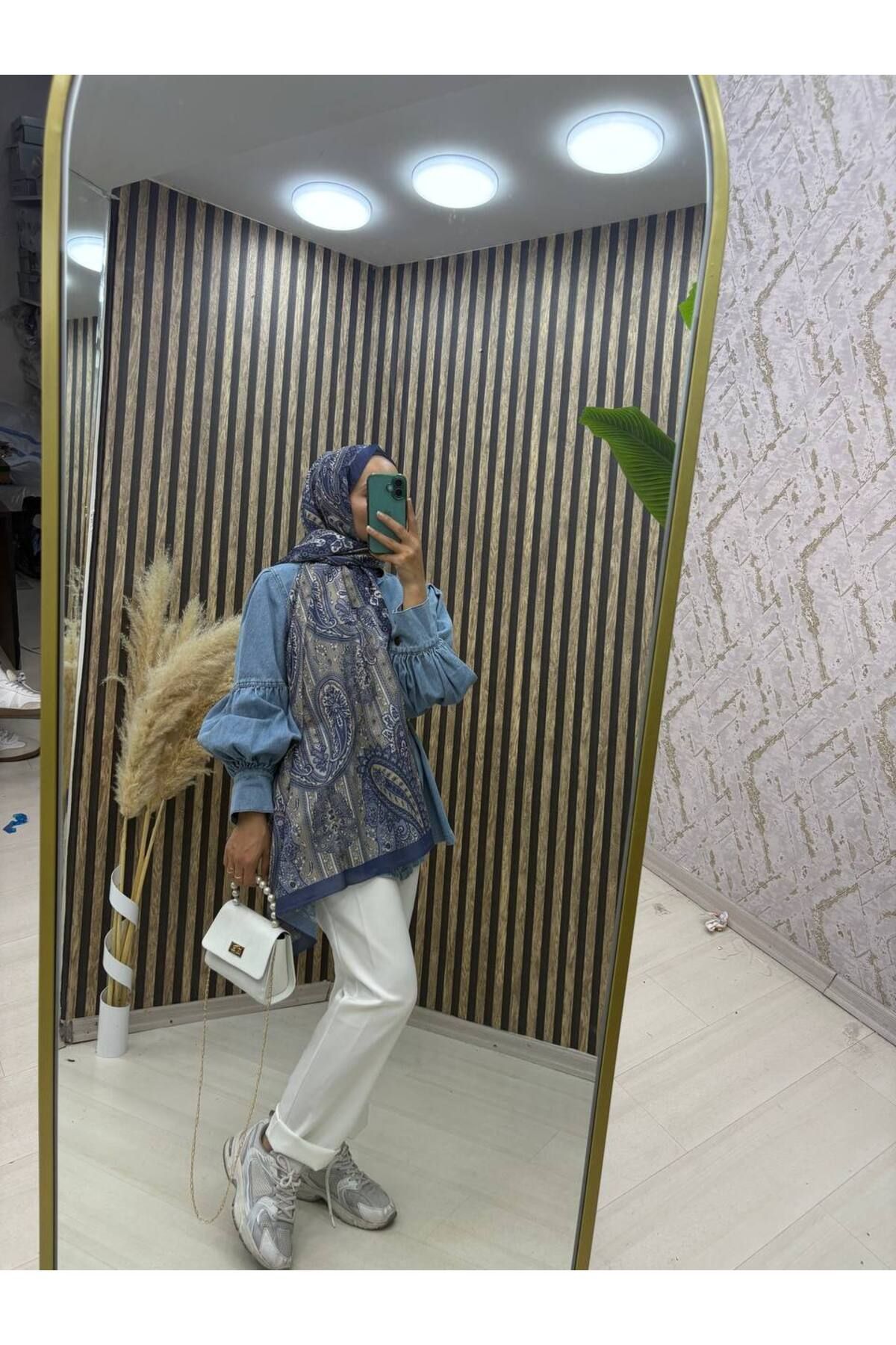 FLORA TEKSTİL hijab kaden Historical Victorian Desen Şal
