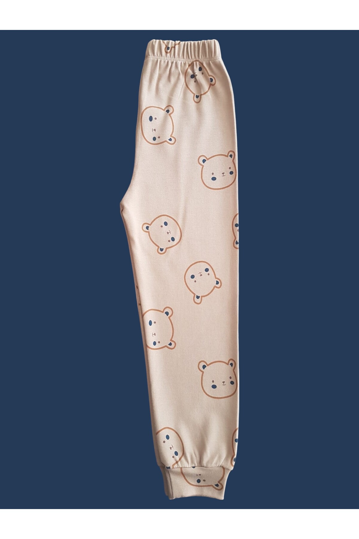 çamaşır bahçesi kendinize iyi bakın Uzun Kollu Desenli Çocuk Pijama Takım #baskılıçocukpijamatakım #çamaşırbahçesi #kahveayıdesenipijama fotoğrafı 5 (önizleme)