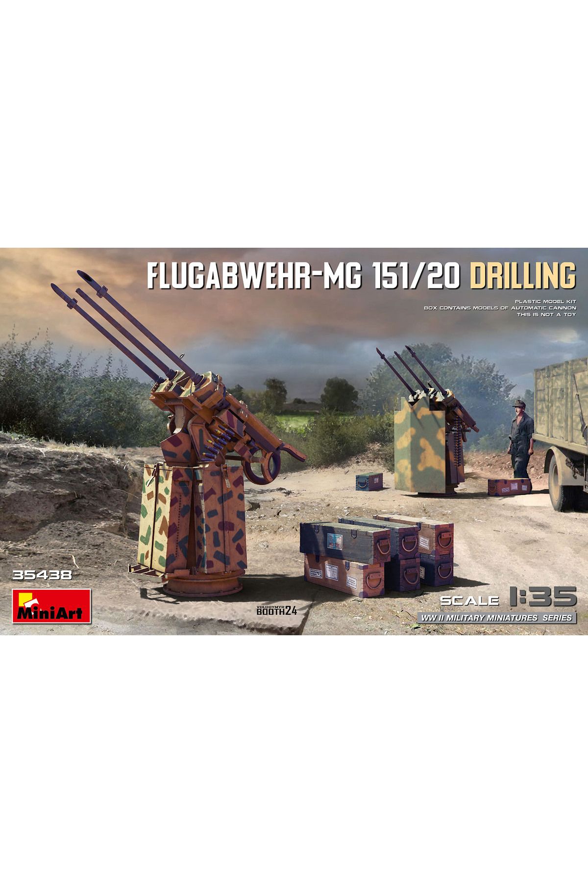MiniArt 1:35 Flugabwehr-MG 151/20 Drilling