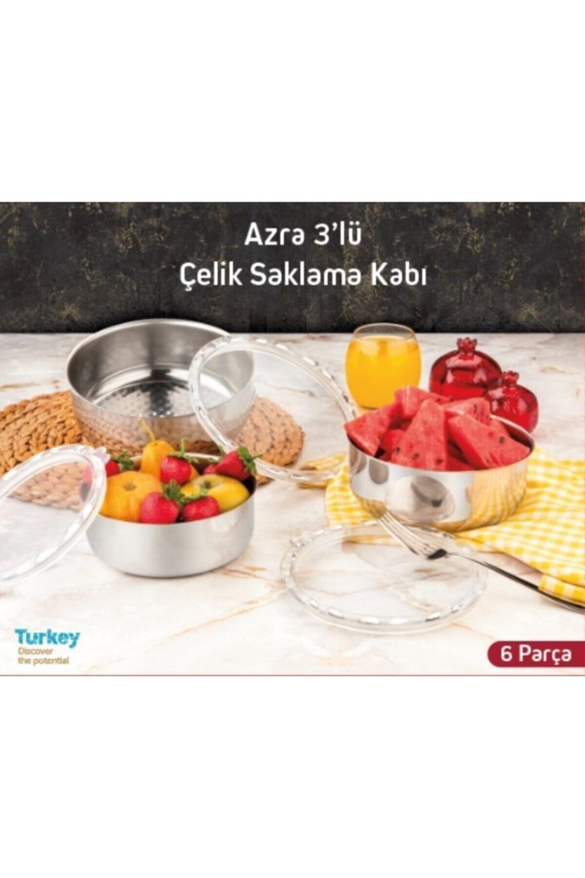 teknotrust Paslanmaz Çelik Saklama Kabı, Şık ve Dayanıklı Mutfak Gereci