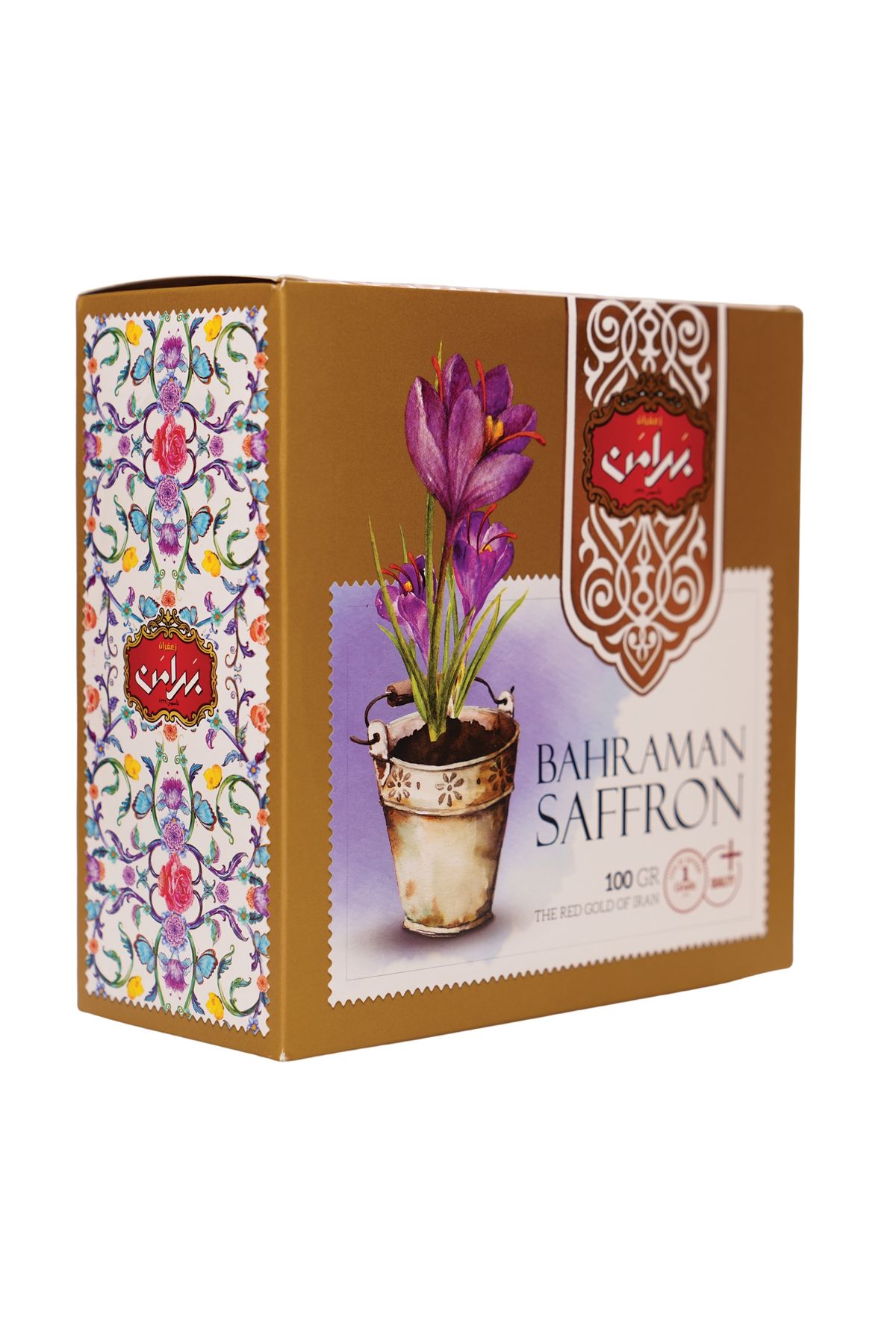 Tastella Shop Bahraman Safran 100 gr Kutu, Top Negin Kalite Bahraman Safran, Gerçek Safran, Lüks Kalite Safran