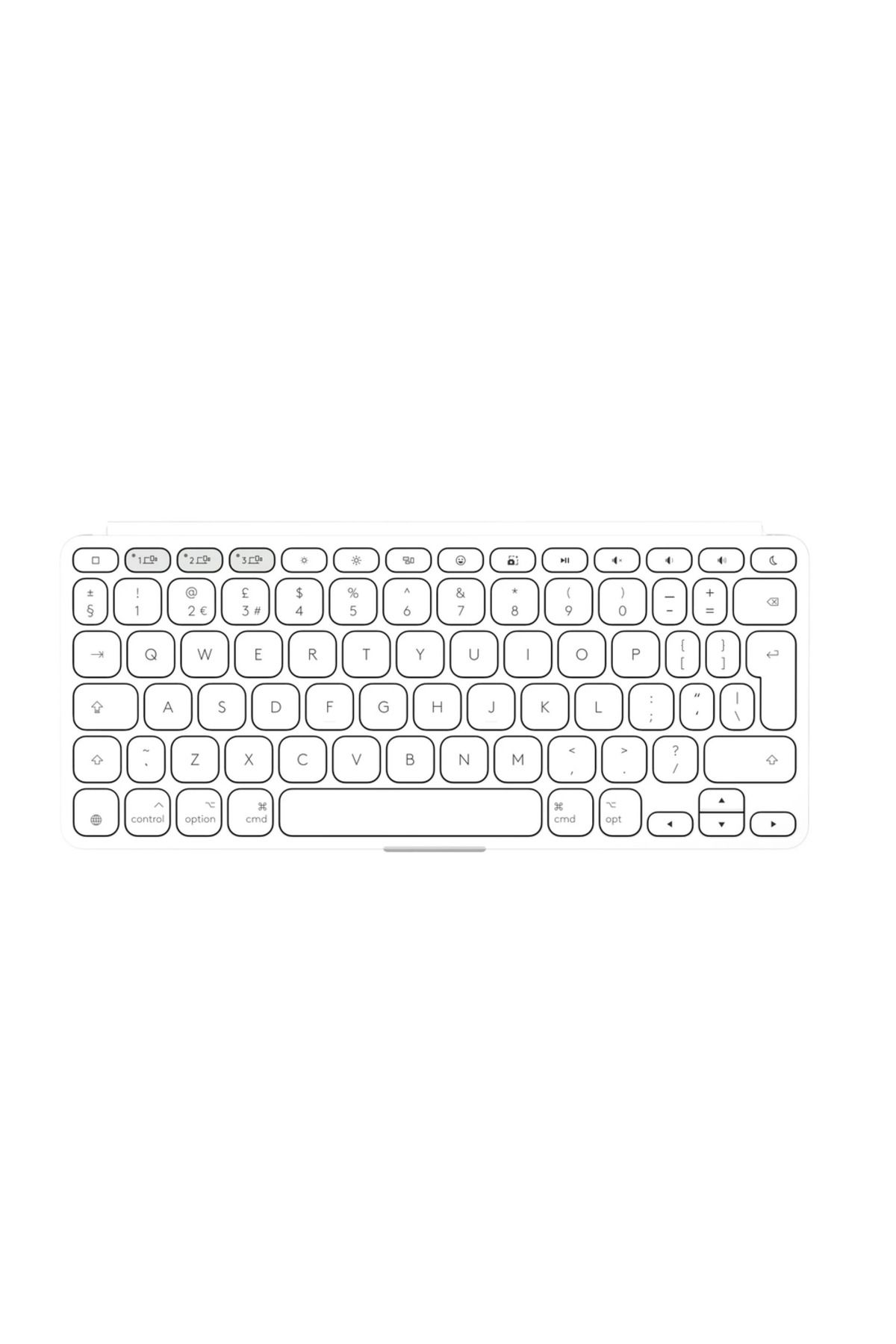 logitech-Tastatura Wireless LOGITECH Keys-To-Go 2, Bluetooth, Compatibil macOS, Layout US International (Gri) 4