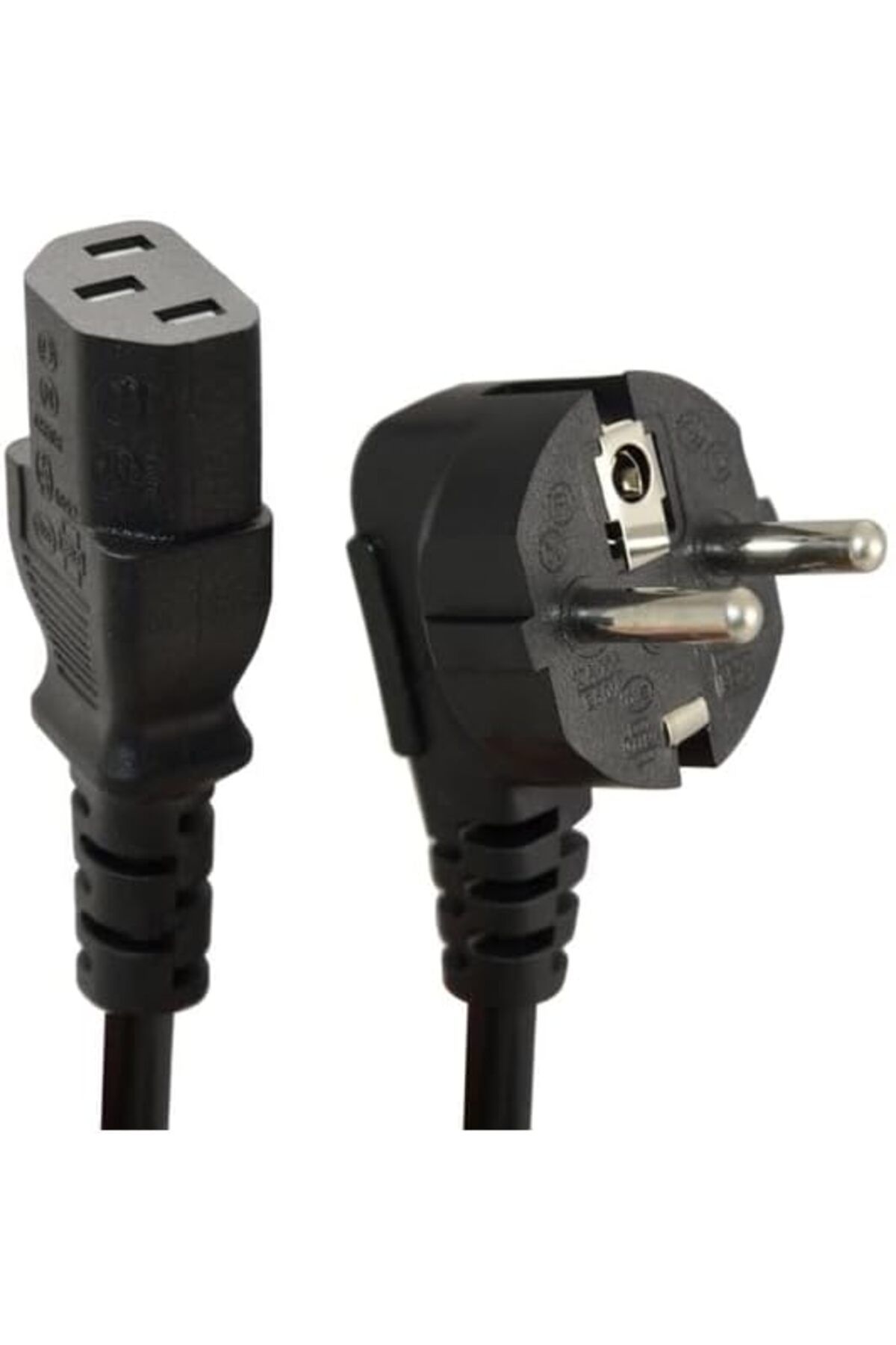 KDROĞLU plamystical Kaliteli Bilgisayar, Laptop Monitör Yonca Power Güç Kablosu 1,5 Metre Dişi ve Erkek