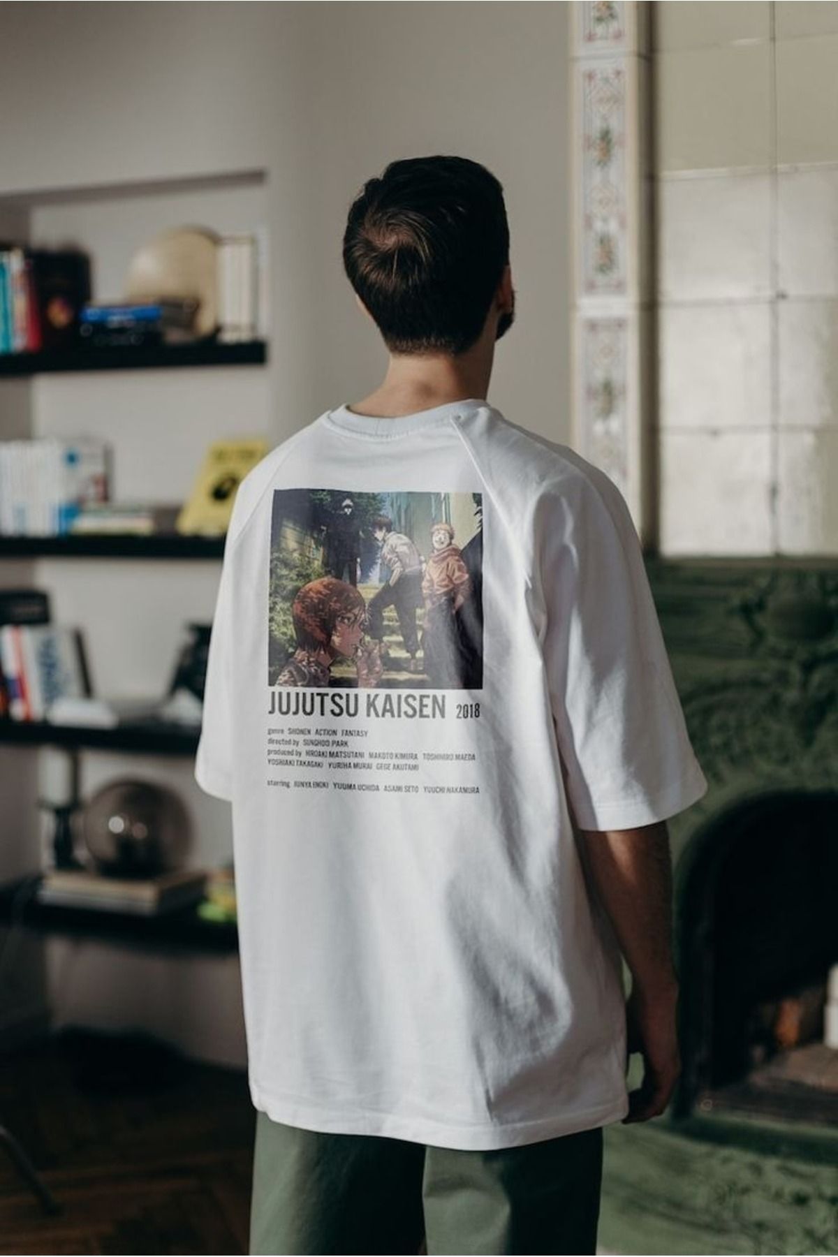 JANSO GROUP -Erkek PAMUKLU BASKLI replay campaigns KISA KOLLU TSHIRT OVERSİZE BÜYÜK BEDEN