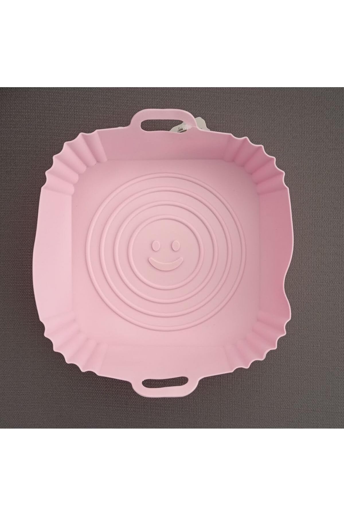 STOREMAX lvnmblya Silikon Kare Pişirme Kabı - Hava Fritözü Kabı Pembe Shop Deesing 224120