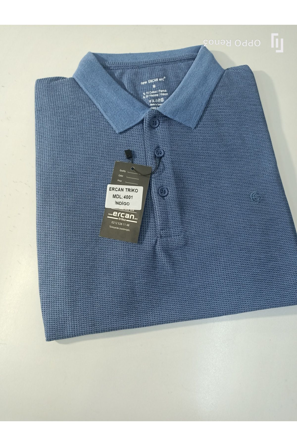 ercan triko reguler fit cepsiz WAFFLE yakalı t-shirt