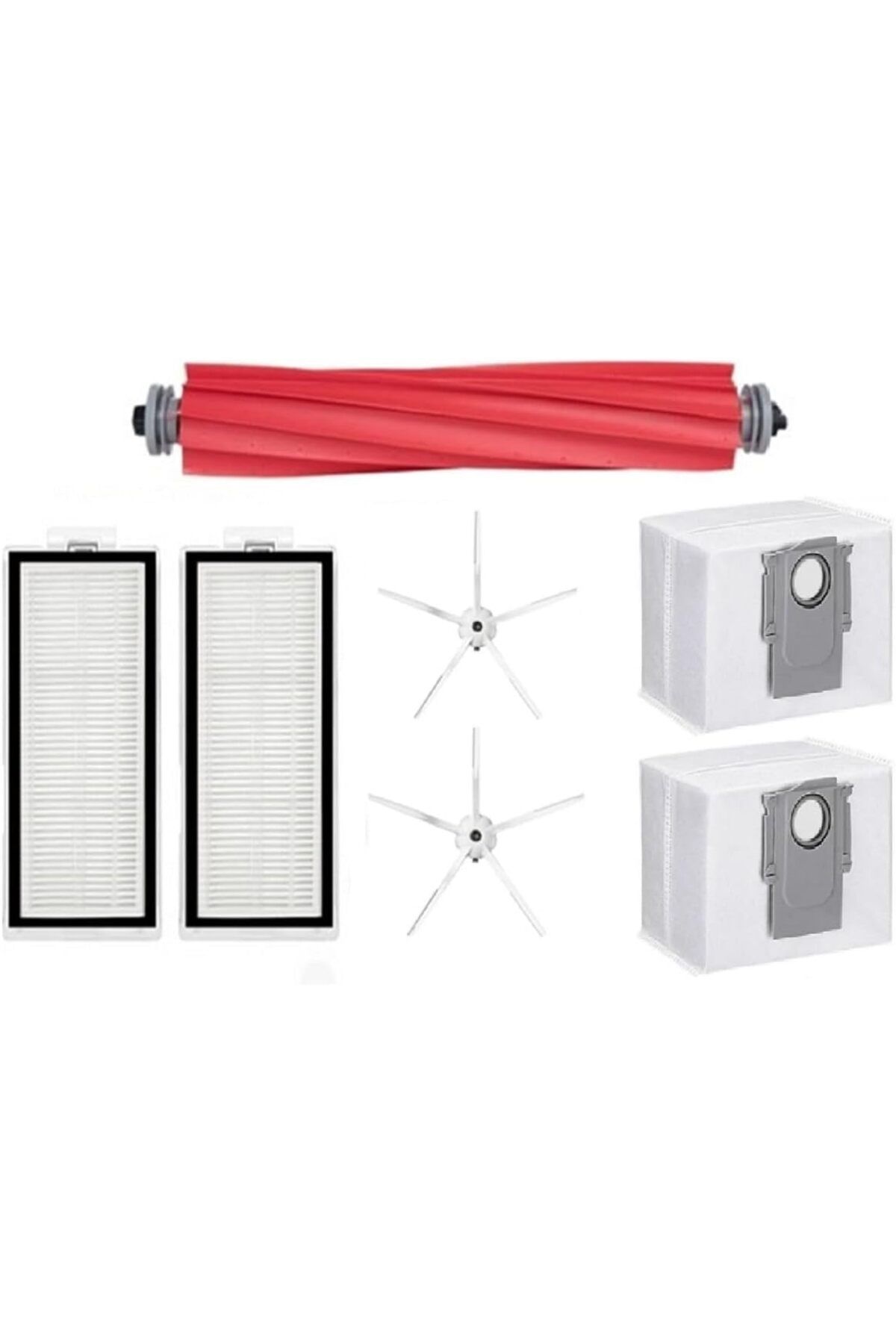 STOREMAX lvnmblya Beyaz Yedek Toz Torbalı,Fırça,Hepa Fitre Set-7 Parça Roborock Q7 Max Q7 Max Plus ile uy