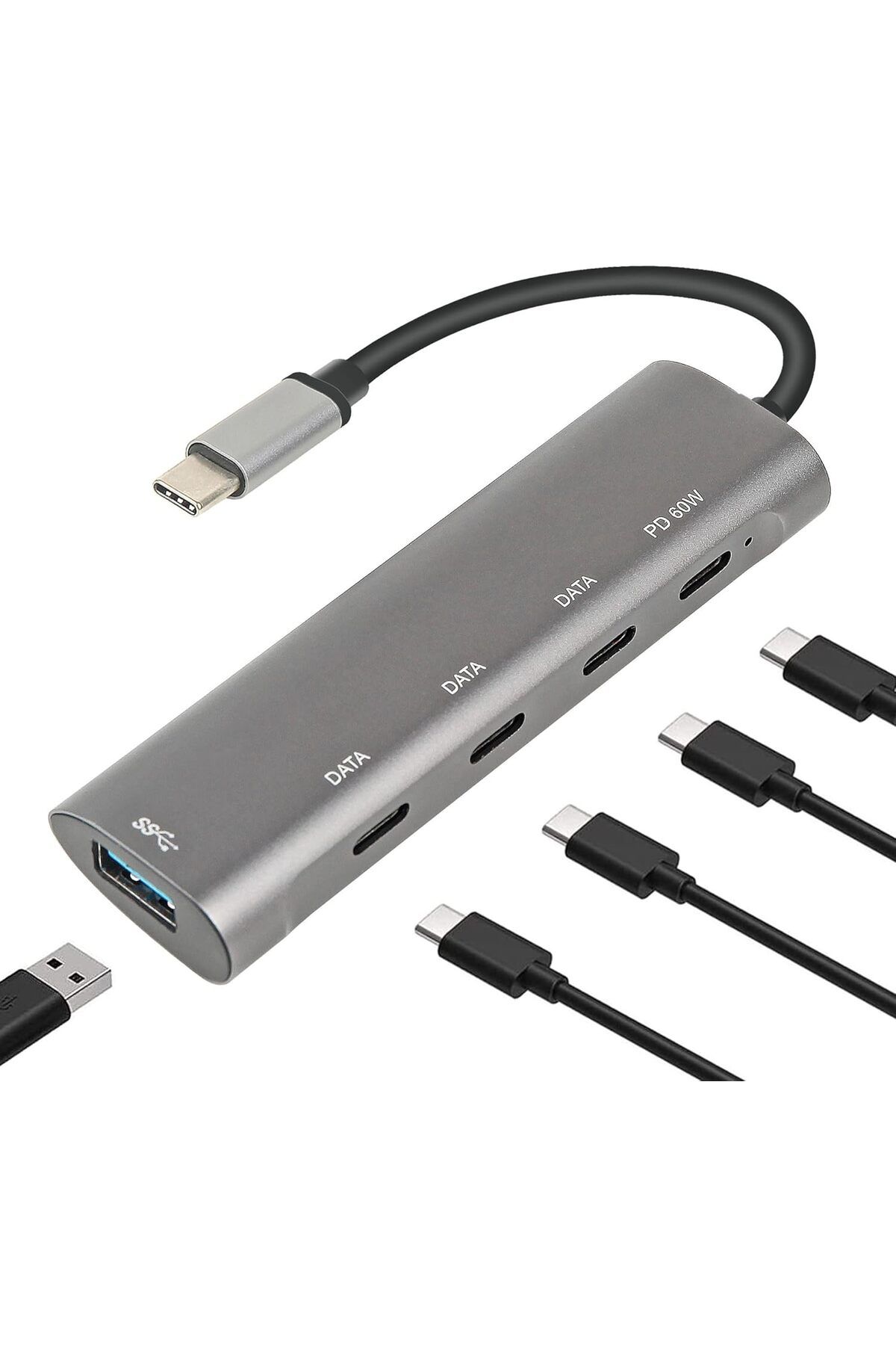 STOREMAX nffastore Macbook Şarj Uyumlu Type-C Destekli 60W Pd Tüm Bilgisayarlar İçin Şarj Uyumlu 5 in 1