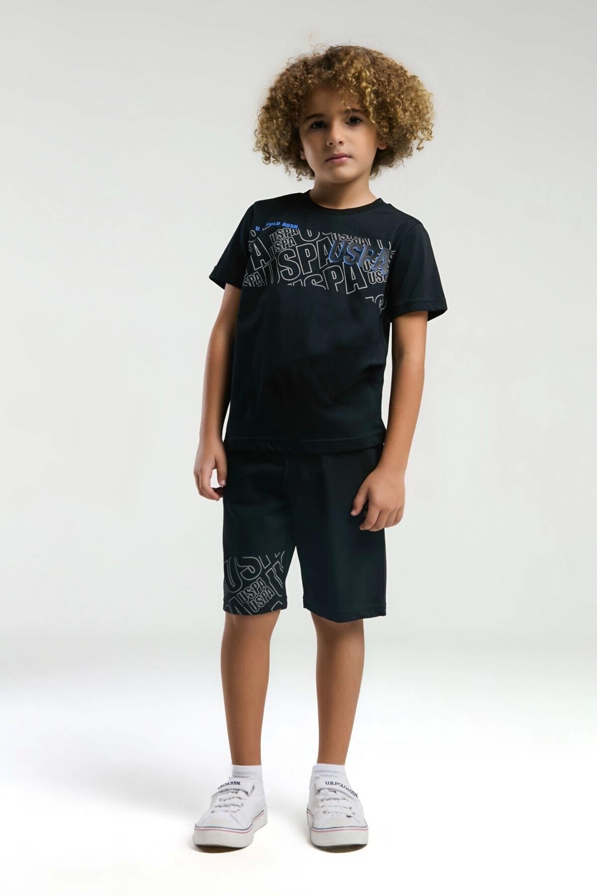 U.S. Polo Assn. ERKEK GARSON BERMUDA TAKIM - siyah