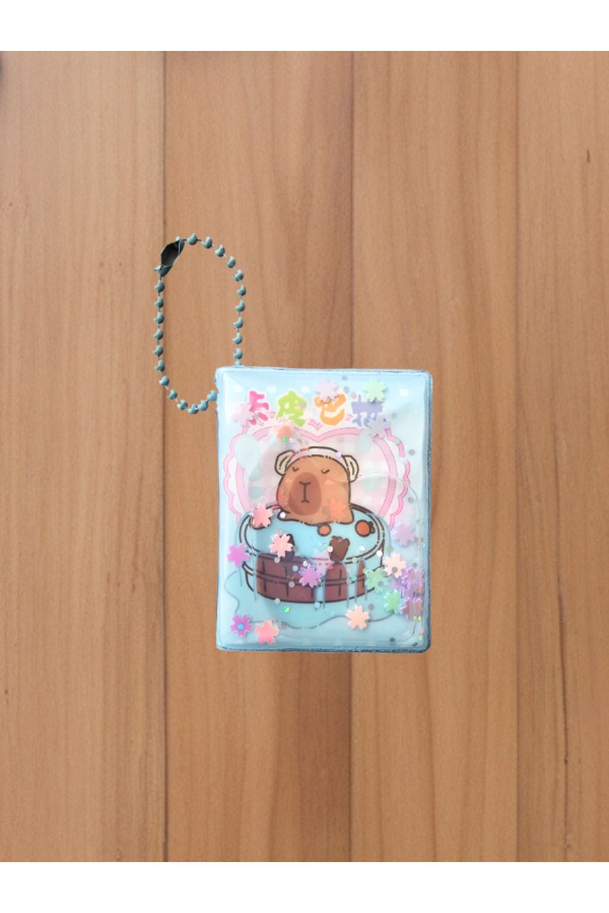 Çınar Kapibara Sulu Simli Mini Defter 4,5 cm x 5,5 cm Capybara (Tekli)