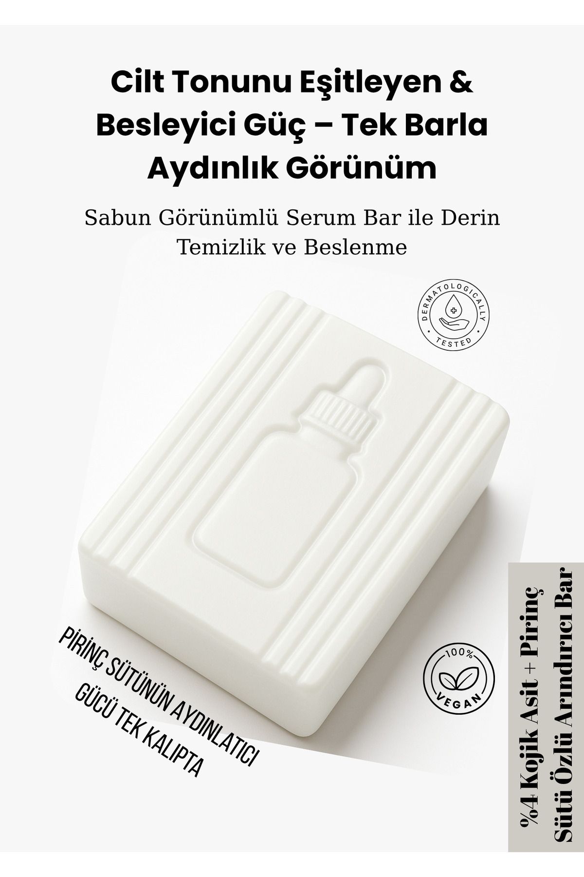 SOAVİE Pirinç Sütü Sabunu | Aydınlatıcı Ve Beyazlatıcı Leke Karşıtı Yüz Sabunu