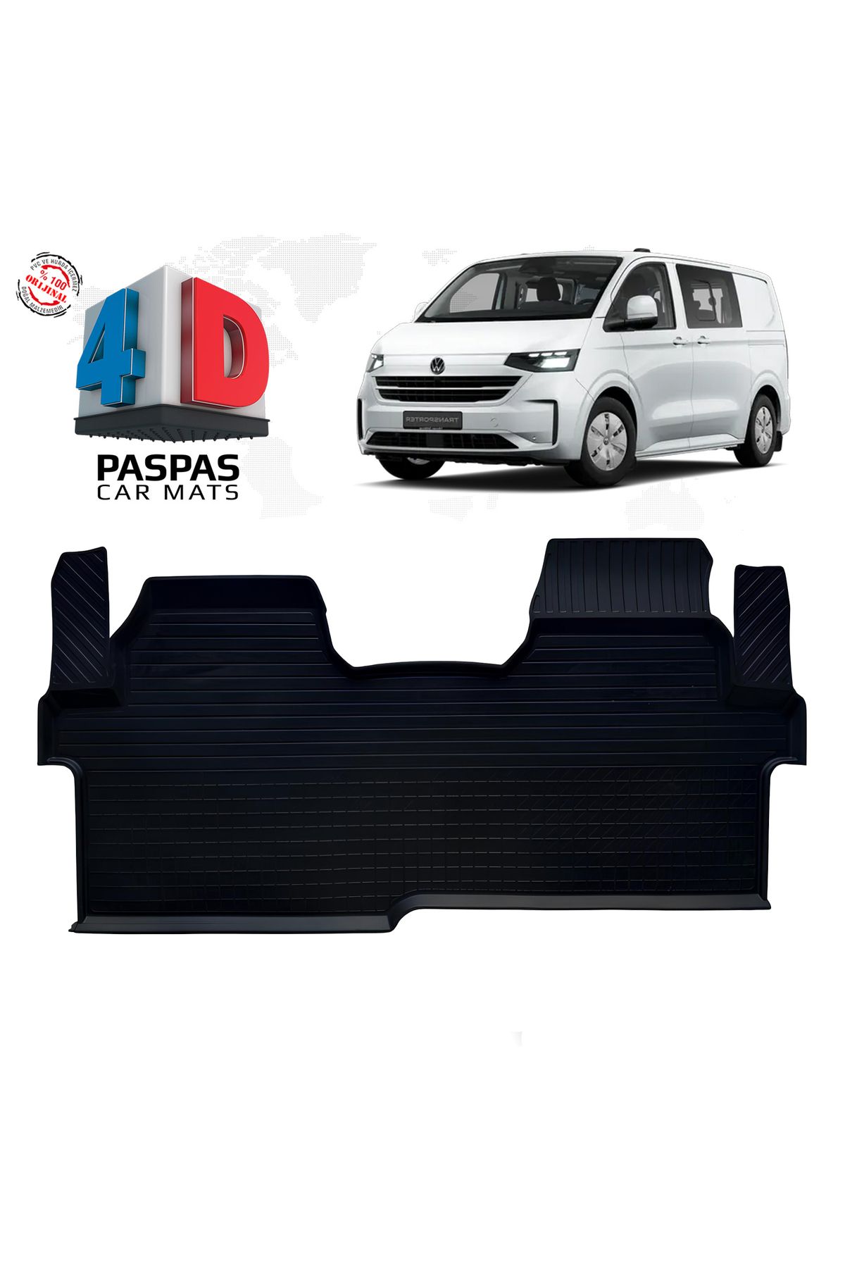 FA OTOMOTİV Volkswagen Transporter T7 4D Havuzlu Paspas 2025 Model ve Sonrası