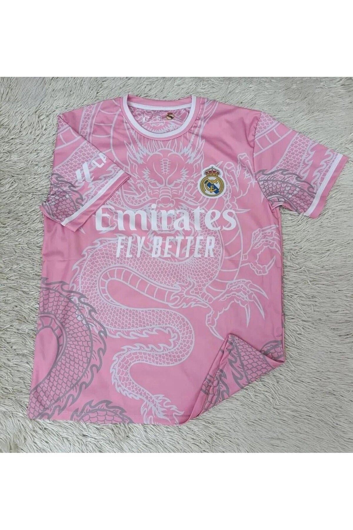 BARBITOS Real Madrid dragon ejder pembe isimsiz yetişkin forması
