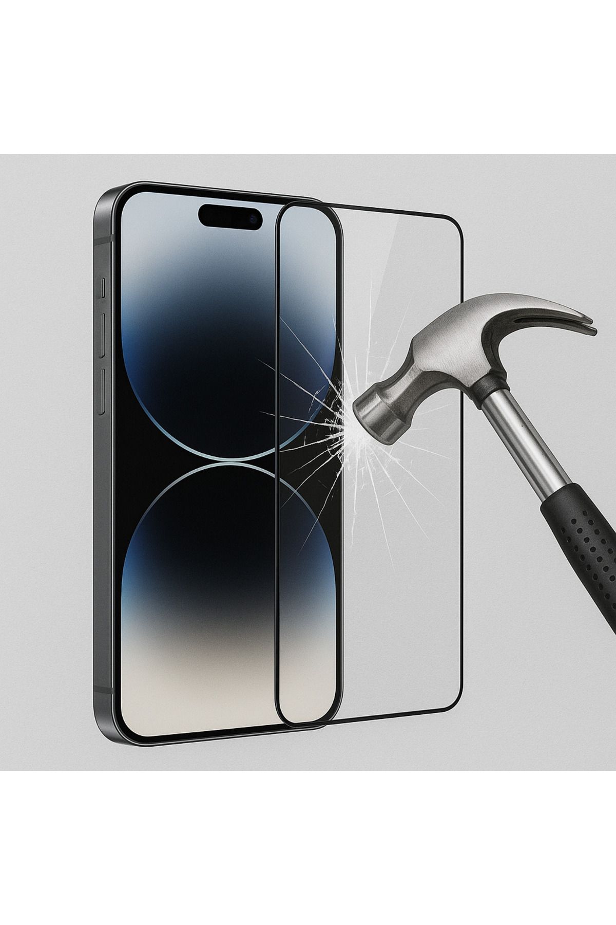 OVADA İPhone 16 Pro Max Uyumlu Temperli Yüksek Koruyucu Kırılmaz Ekran Cam Ekran Koruyucu
