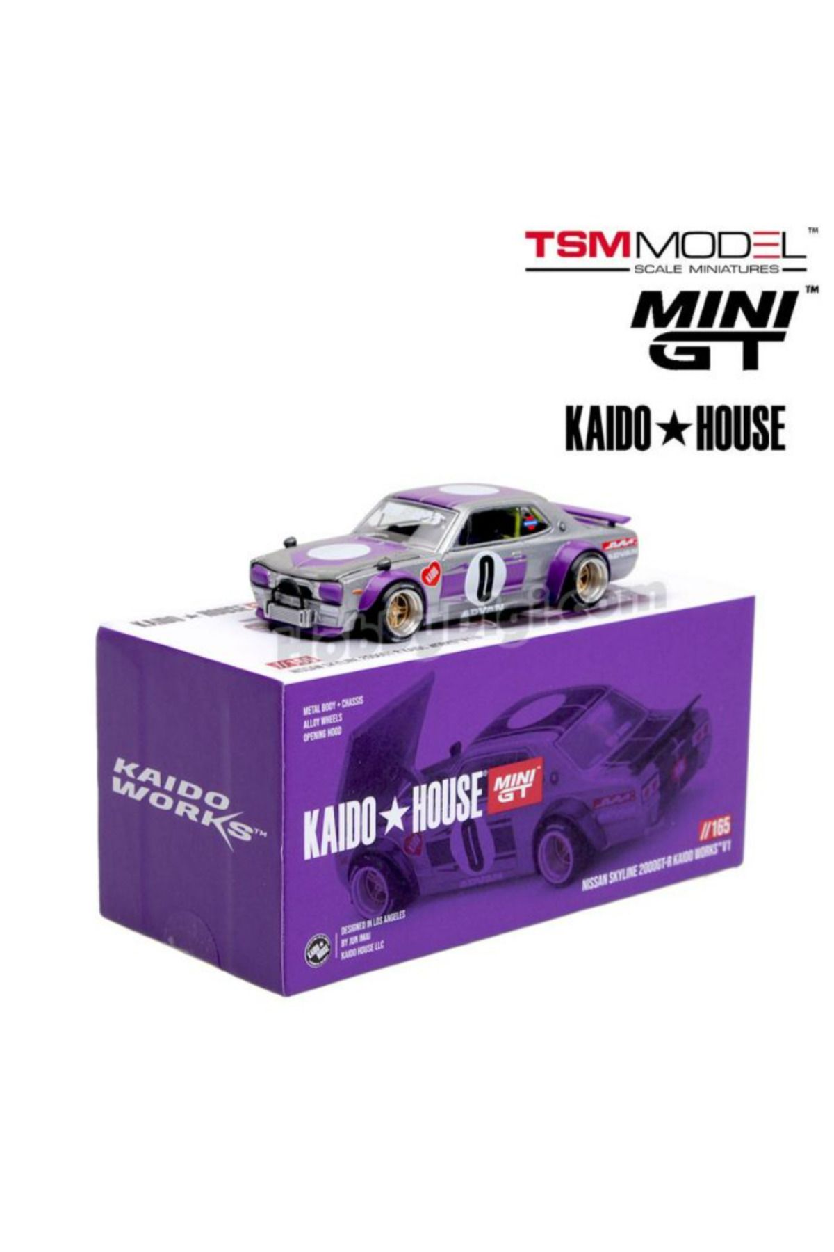 mini gt Kaido House Nissan Skyline 2000GT-R KPGC10 1:64 Diecast Model Araba KHMG165