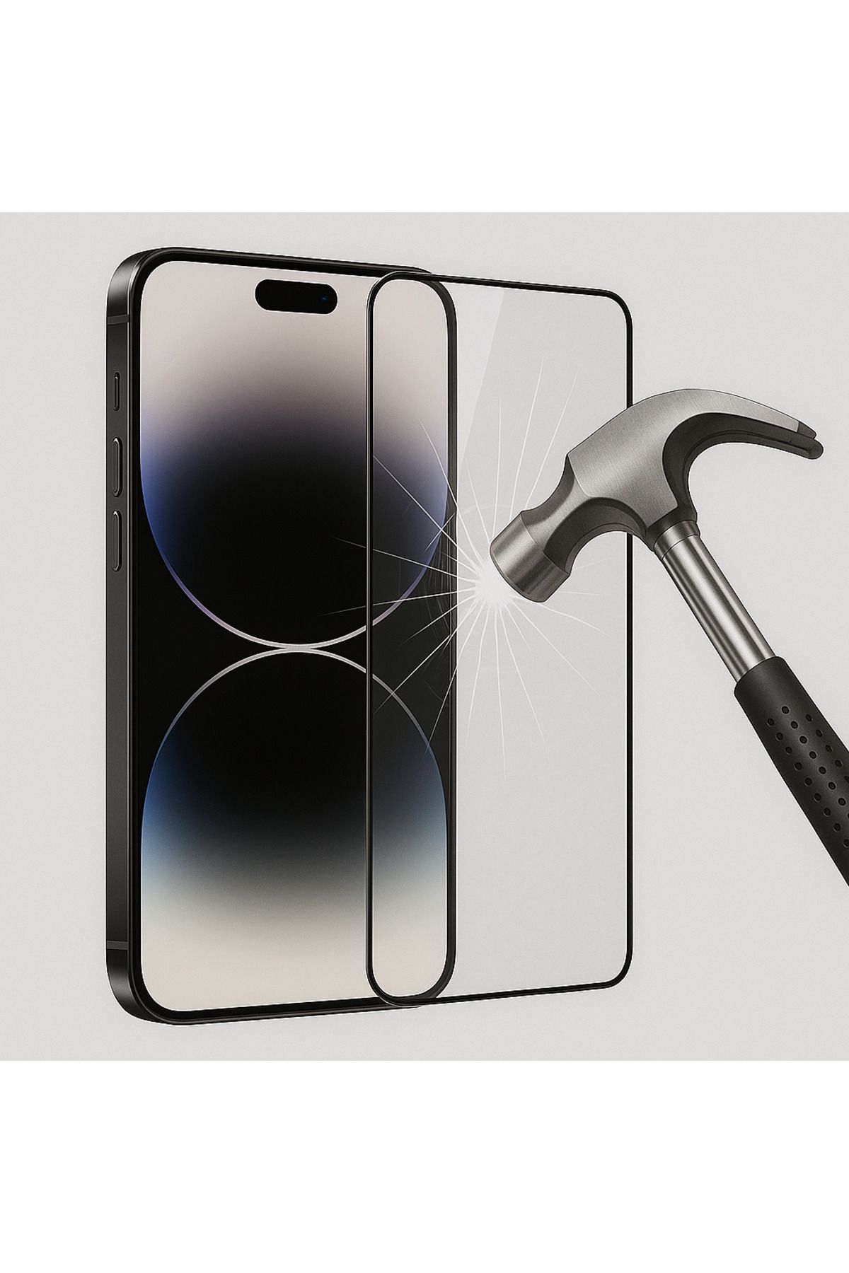 OVADA İPhone 16 Pro Uyumlu Temperli Yüksek Koruyucu Kırılmaz Ekran Cam Ekran Koruyucu
