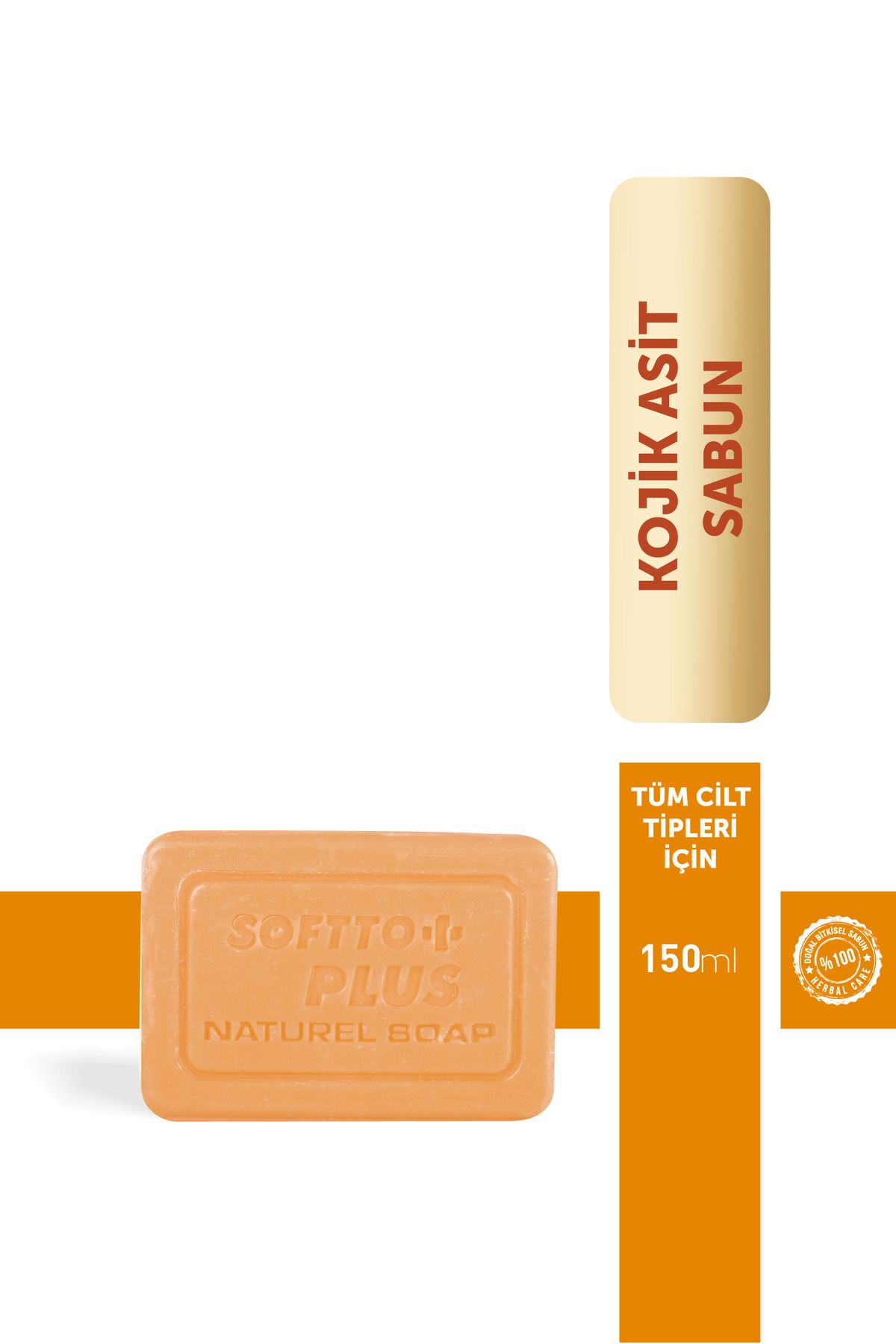 Softto Plus Cilt Tonu Eşitlemeye Yardımcı Leke Görünümünü Azaltmaya Yardımcı Kojik Asit Sabun 150 gr