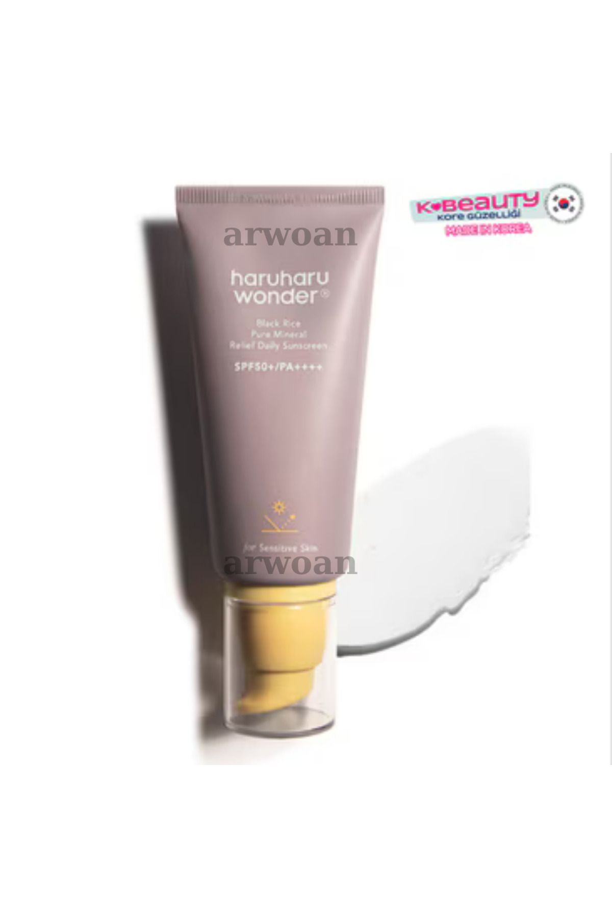 ARWOAN Haruharu Black Rice Mineral Güneş Kremi Spf50 50 ml