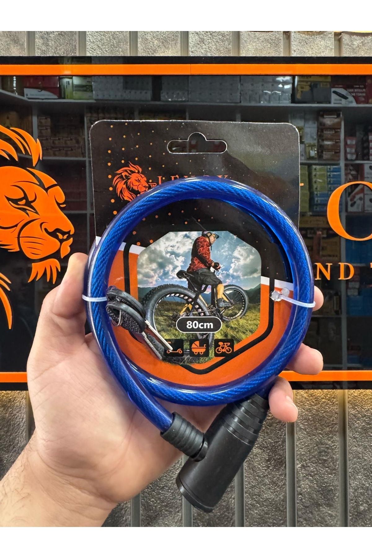Lenox Tools Bisiklet Kilidi 1. Kalite Exstra Güçlü 80cm Kokusuz