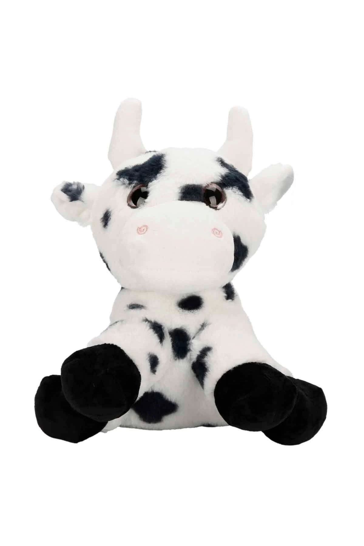 shop 4778 Benekli İnek Peluş 30 cm -Sunman