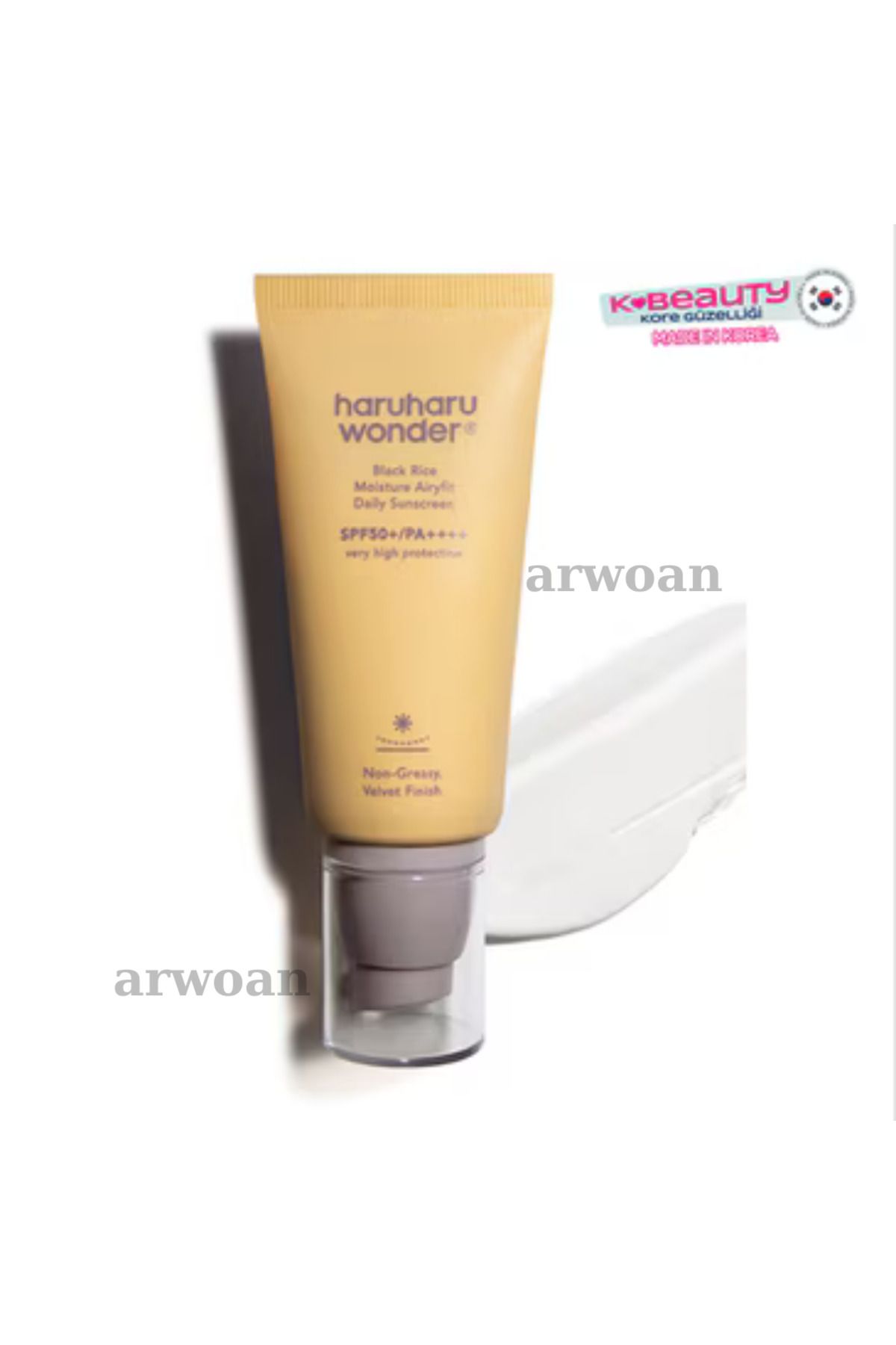 ARWOAN Haruharu Black Rice Airyfit Güneş Kremi Spf50 50 ml