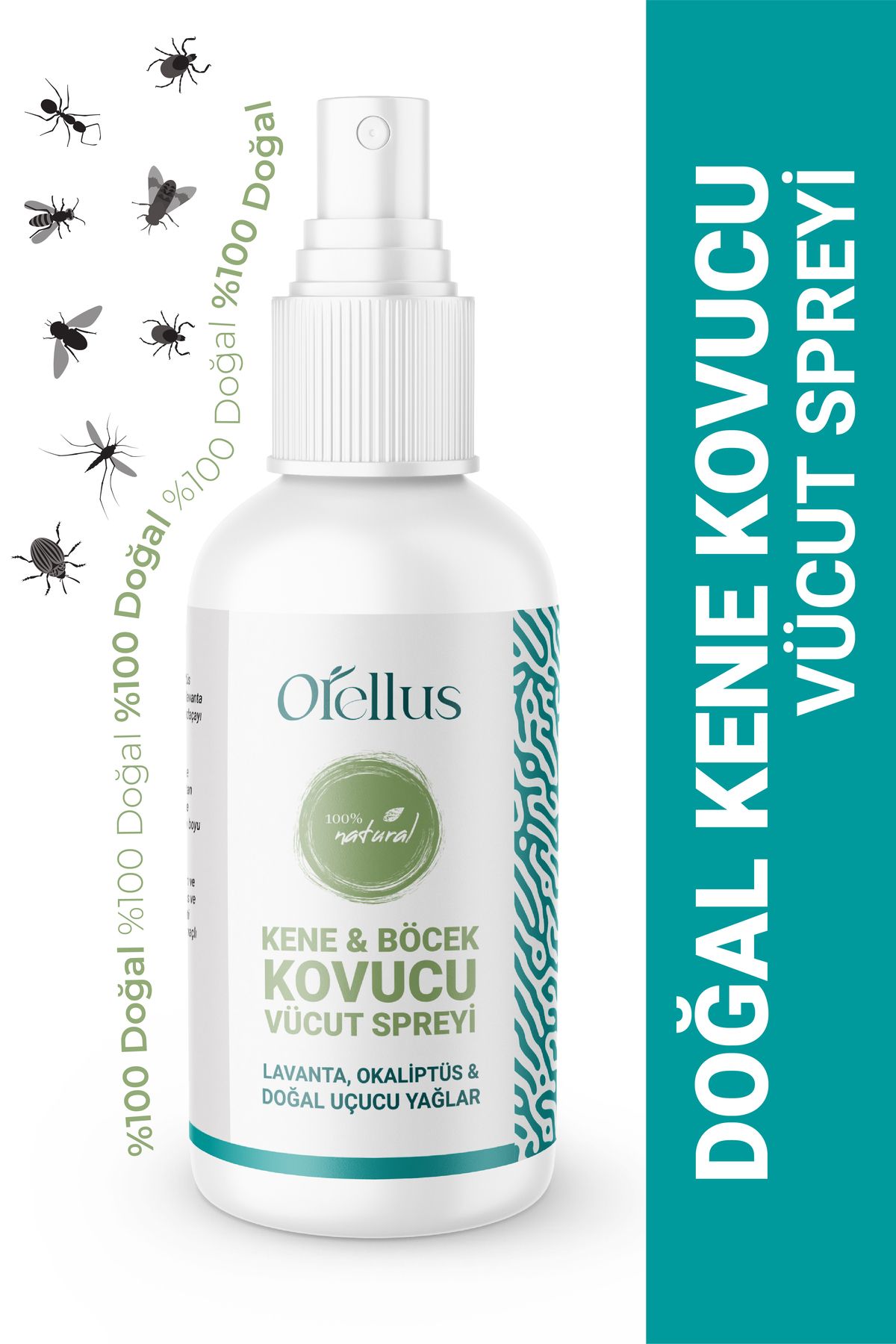 Orellus %100 Doğal Kene & Böcek Kovucu Sprey