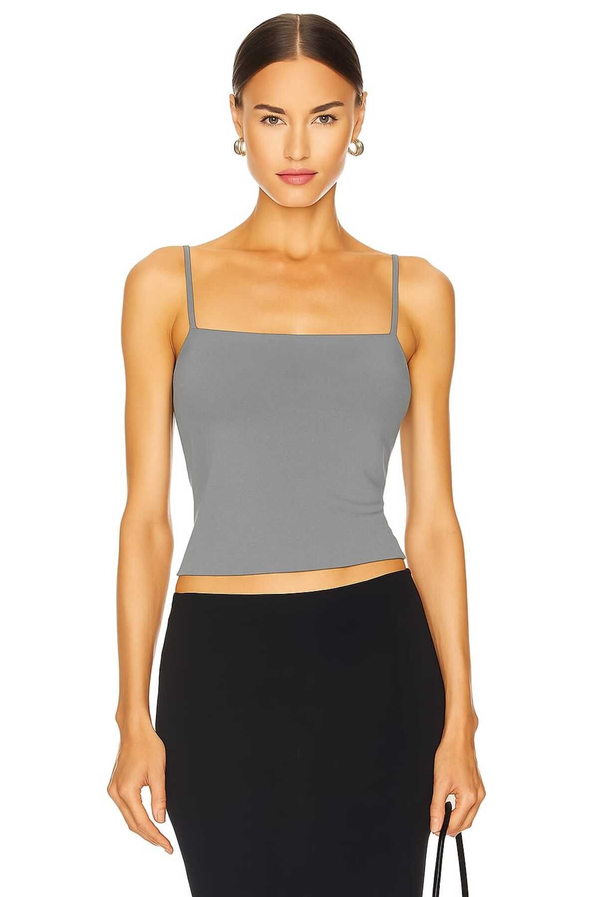By Kul Design Kadın Straplez Askılı Crop Top