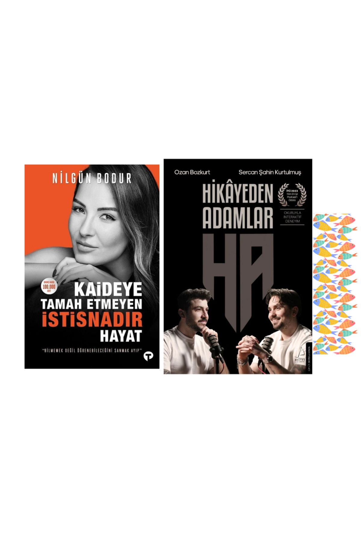 Destek Yayınları 2 Kitap Ayraç Hediyeli / Hikayeden Adamlar - Kaideye Tamah Etmeyen İstisnadır Hayat
