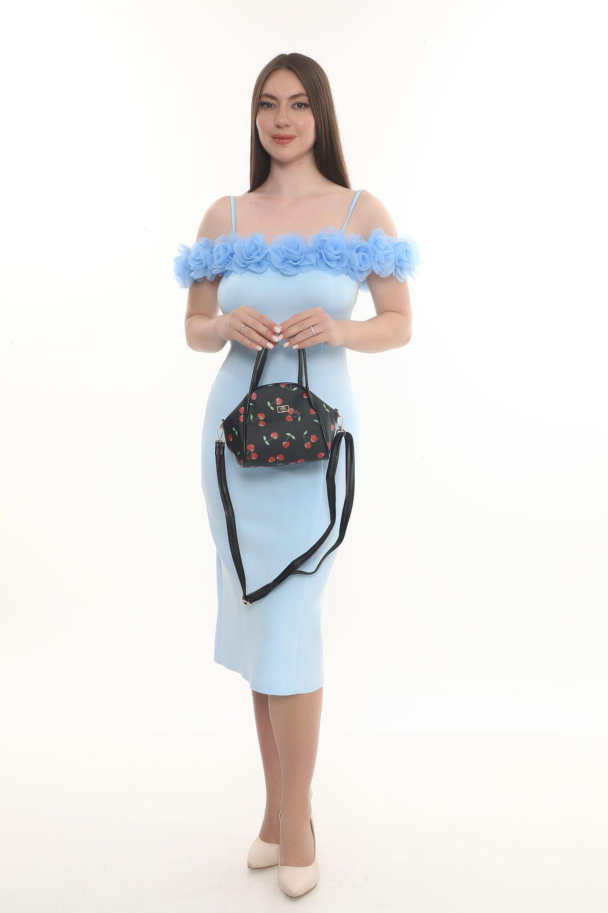 By-Kuss-Cherry Patterned Mini Bag 5