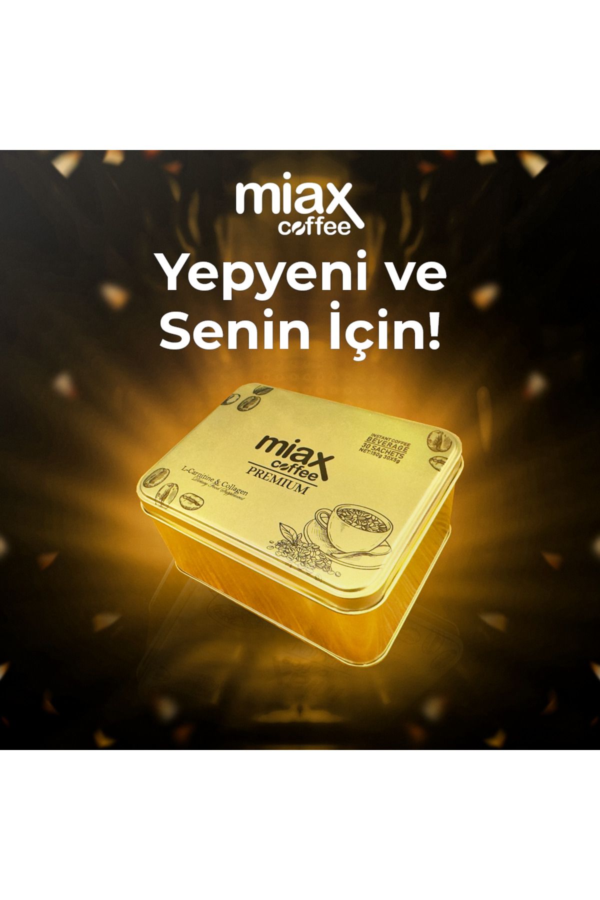 Miax Coffee Premium 1 Aylık Paket ( 30 Adet Şaset )