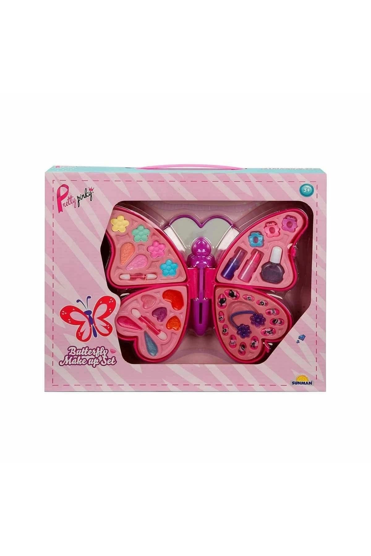 shop 2603 Kelebek Şekilli 4 Katmanlı Makyaj Güzellik Seti -Sunman