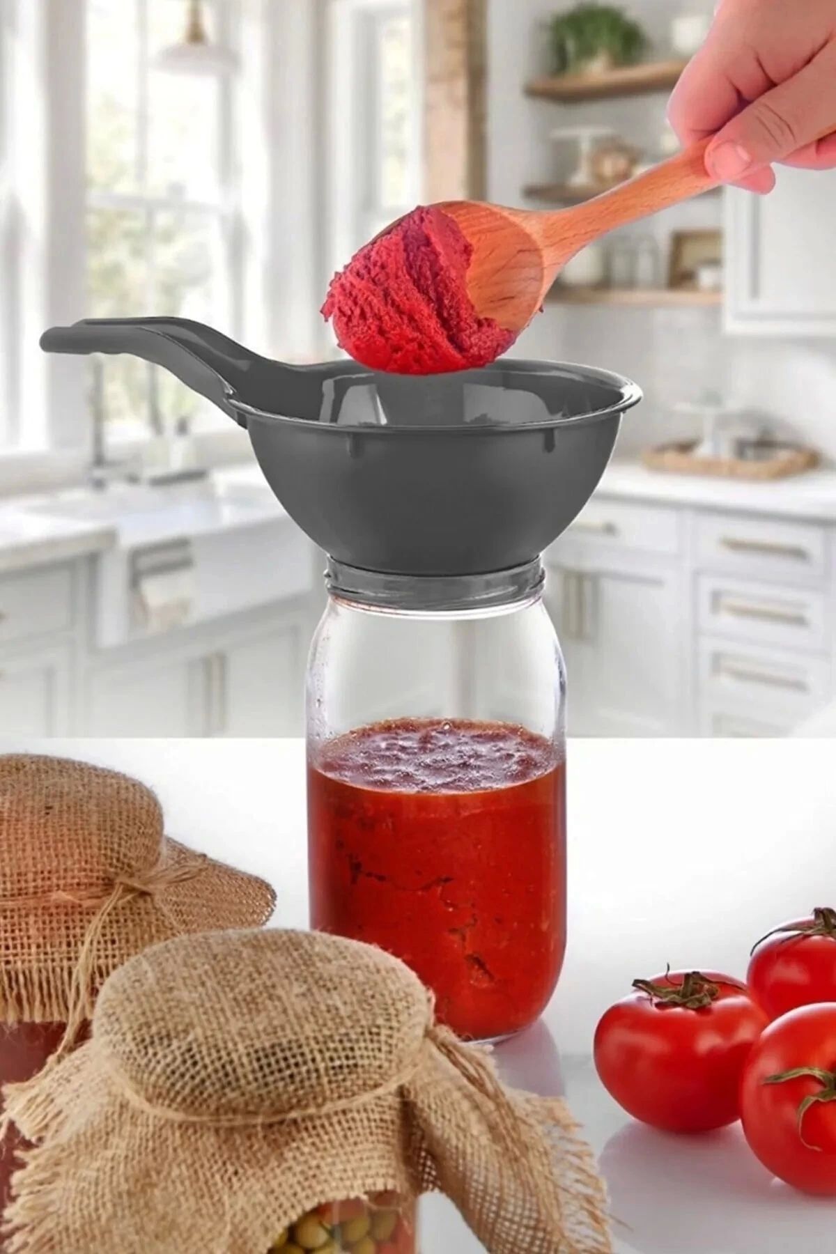 shop Kavanoz Hunisi - Konserve Reçel Hunisi Geniş Ağızlı - Saplı