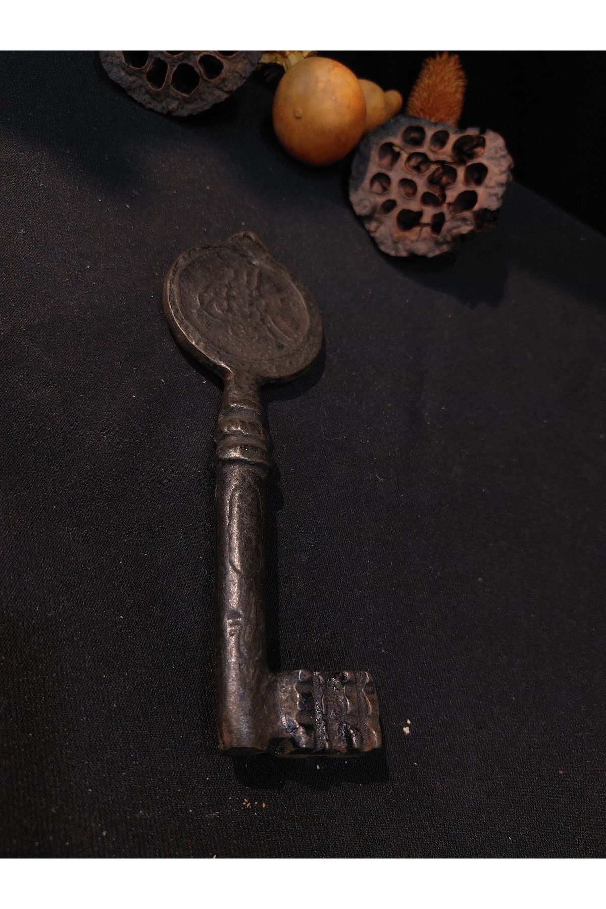 Dedemin Antikaları Vintage Pirinç/Bronz Döküm Anahtar