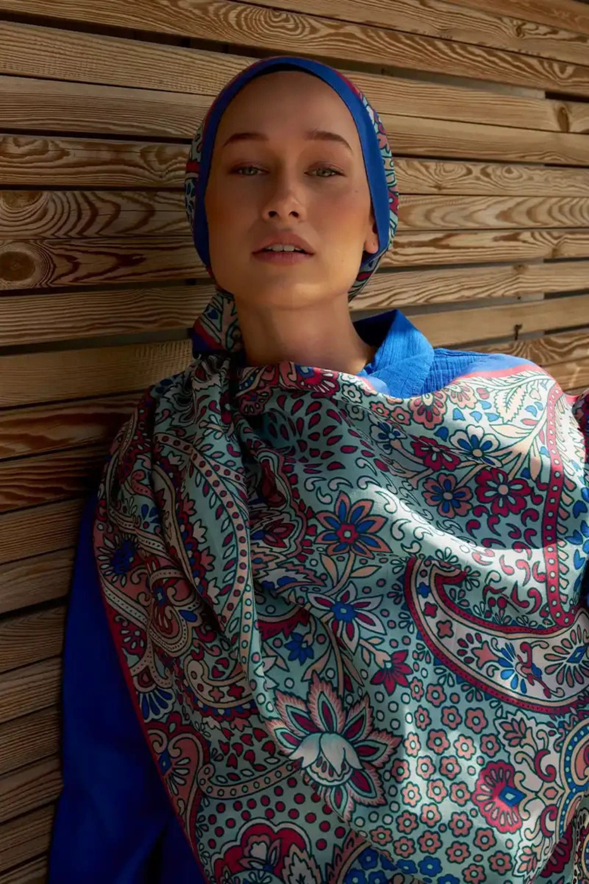 Perla Scarf & More ED Paisley Koleksiyonu Carnaval Şal - Mercan