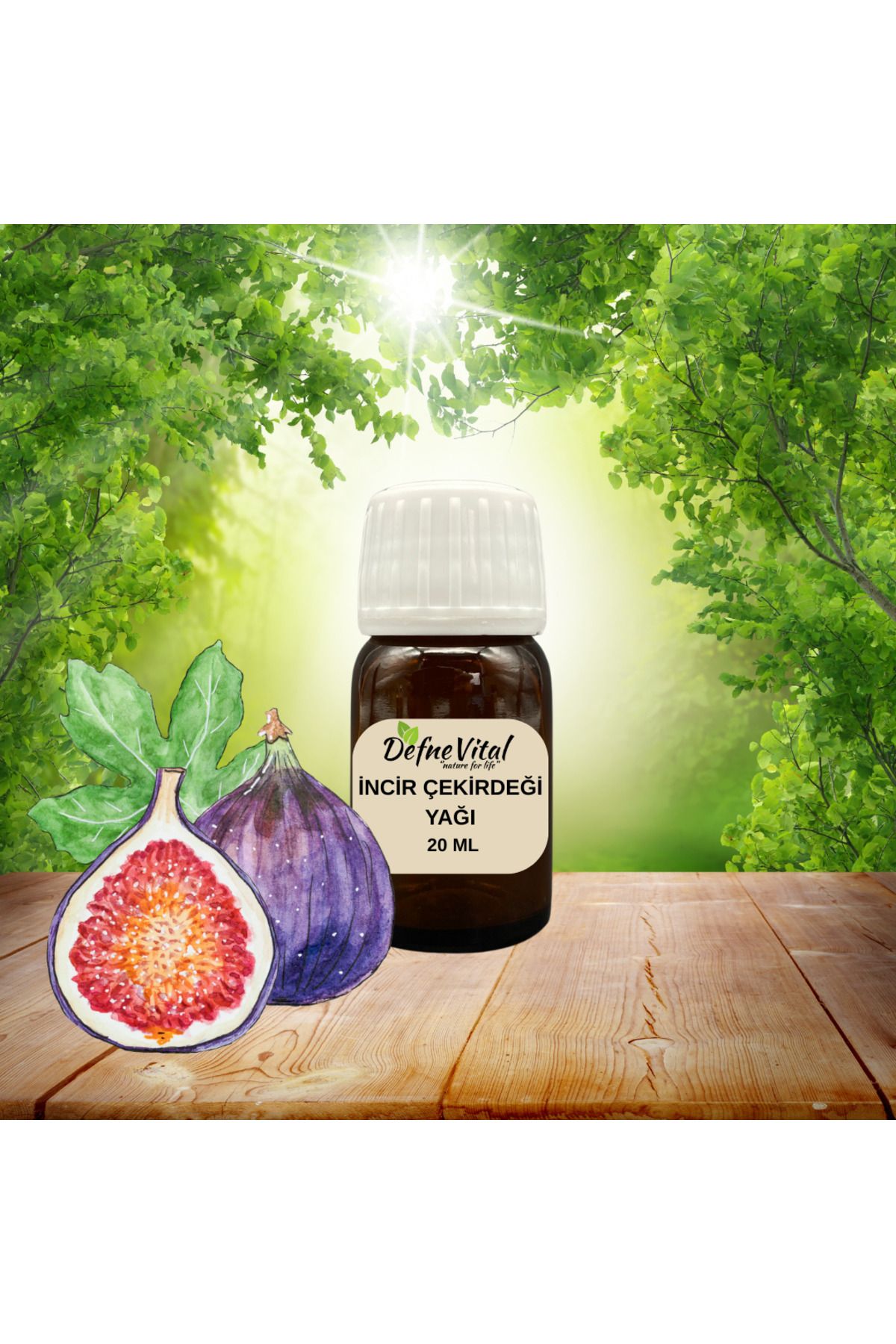 DEFNE VİTAL İNCİR ÇEKİRDEĞİ YAĞI 20 ML