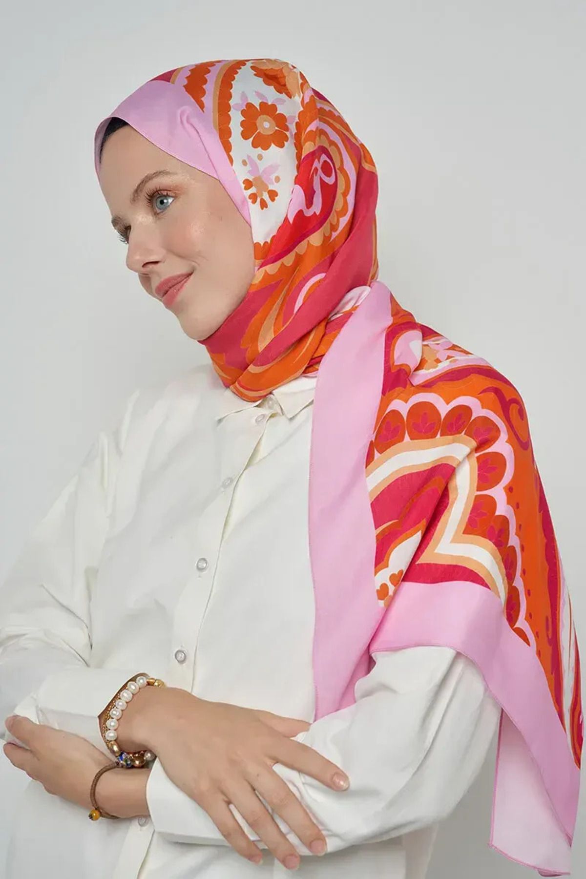Perla Scarf & More ED Paisley Koleksiyonu Garden Şal - Karmen