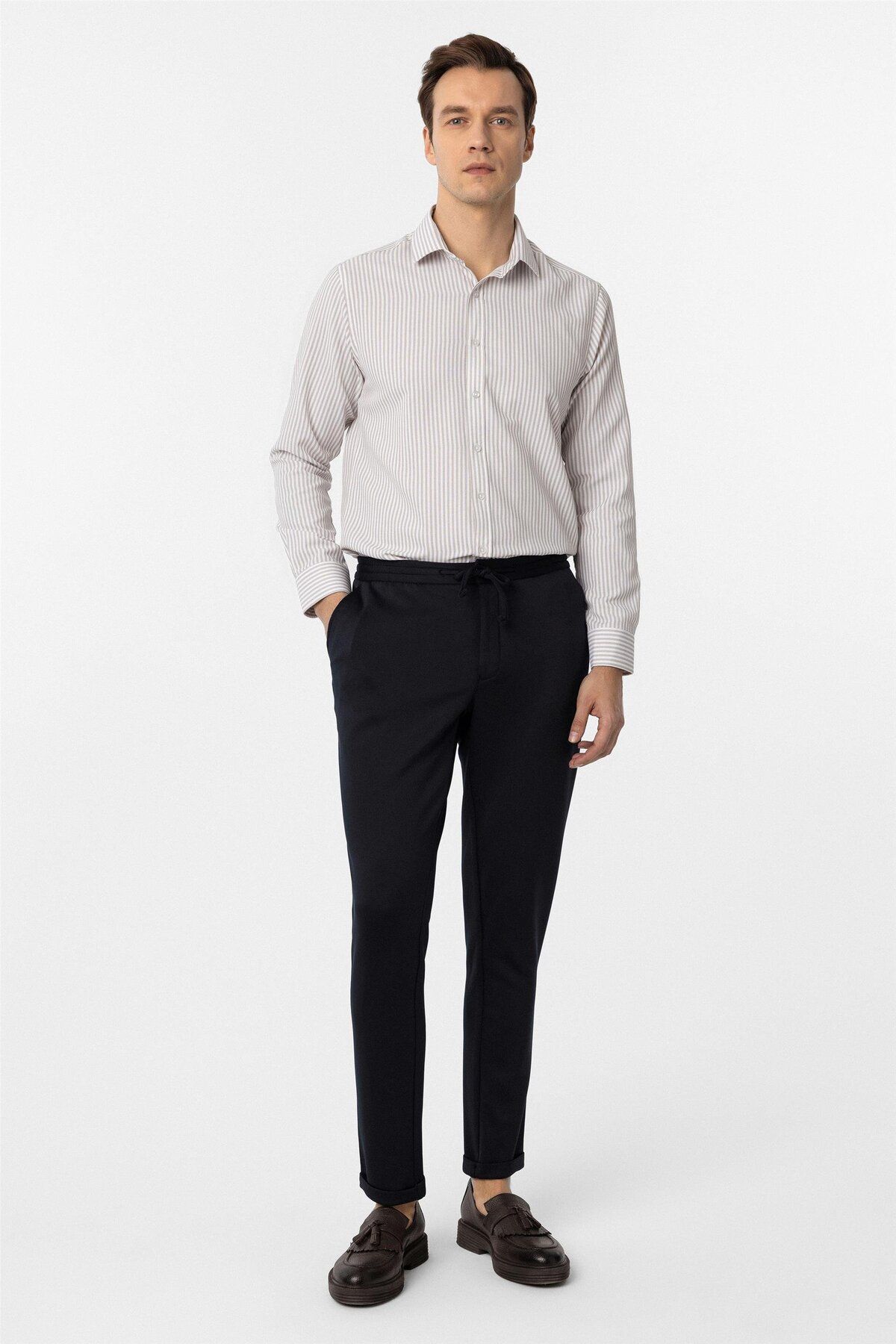 SÜVARİ Slim Fit Düz Lacivert Jogger Kaliteli Pantolon