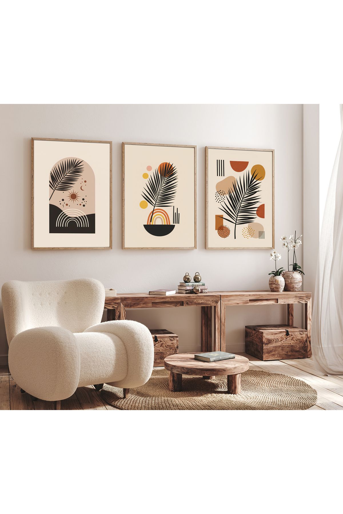 sames decoration Tasarım bohem tablo - Üçlü tablo
