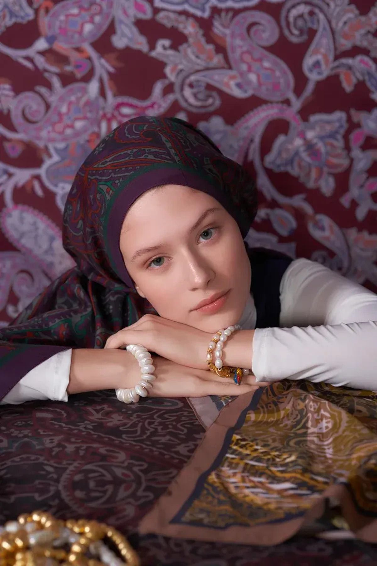 Perla Scarf & More ED Iconic Collection Farida - Petrol