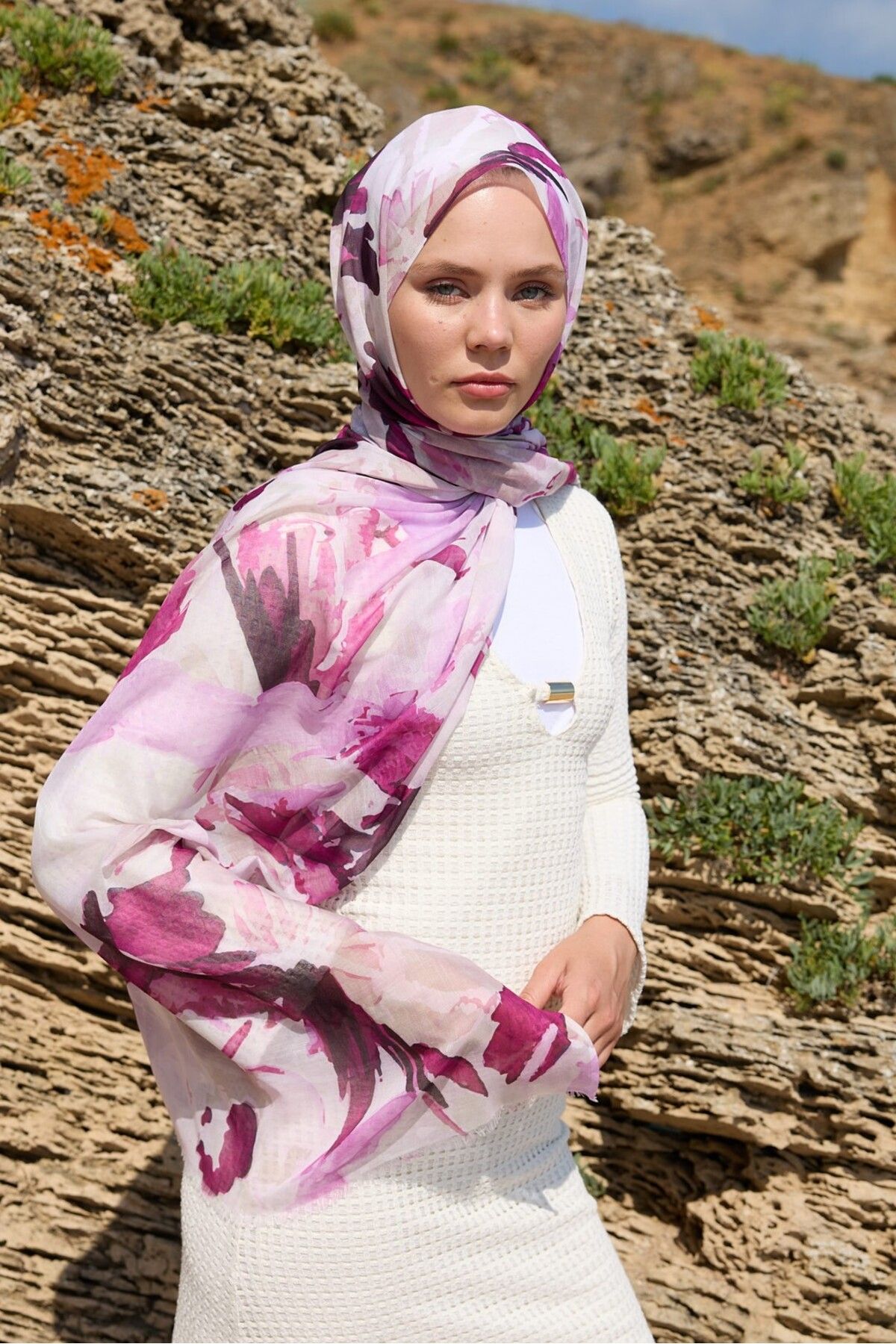 Modakaşmir-Mirelya Pattern Moon Shawl 3
