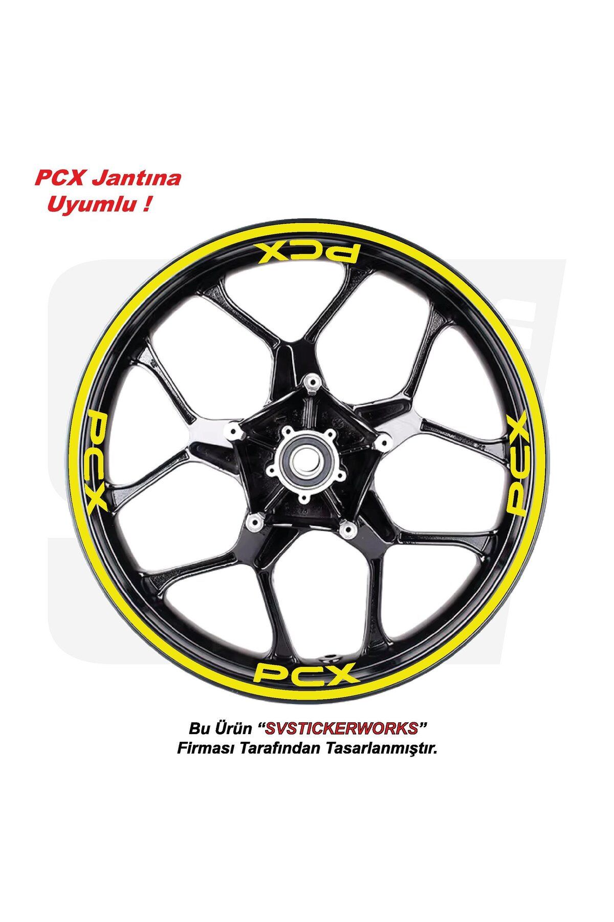 ARONA Honda PCX Motosiklet Jant Şeridi 32'Li Set Sticker Etiket Modeli